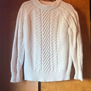 Modern Citizen Cream Cable Knit Turtleneck Sweater